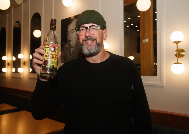 Of course he killed the only bottle of Malört that they had