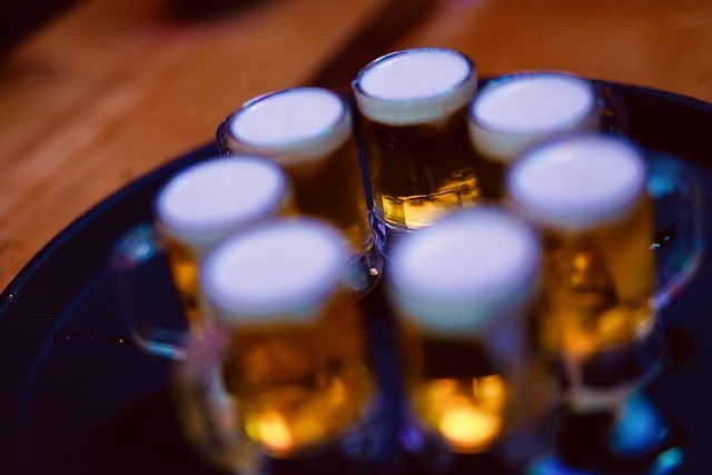 A revolver of mini beers