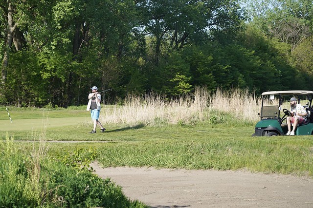 Kline approaches the green