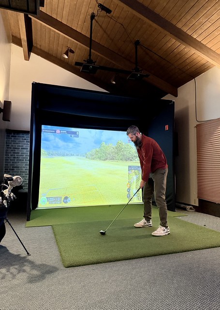 Playing golf in France