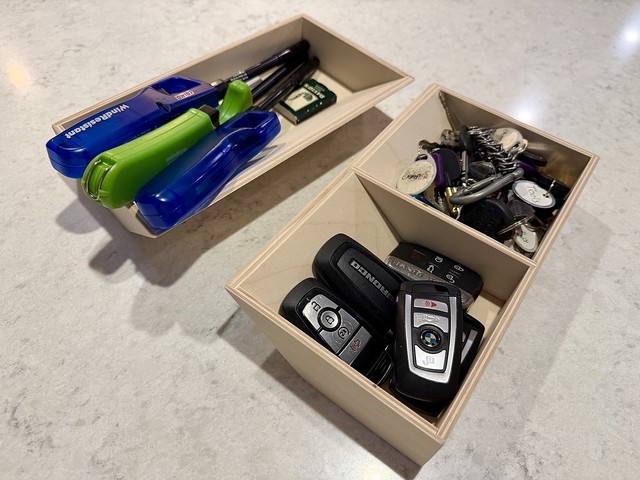 Lil bins for keys n stuff