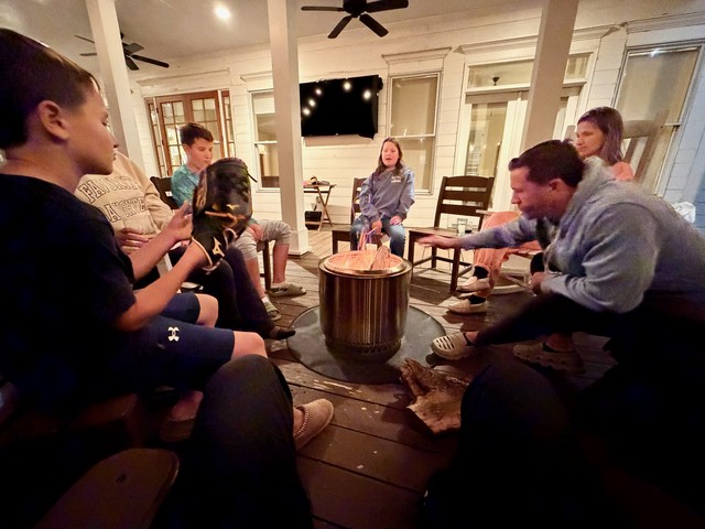 Post game fire