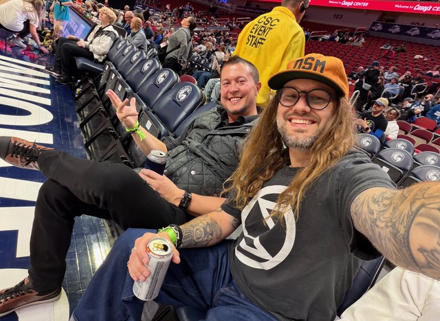 Last minute court side seats to the Wolves? okay...