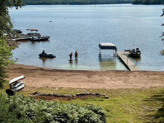Play with lake toys