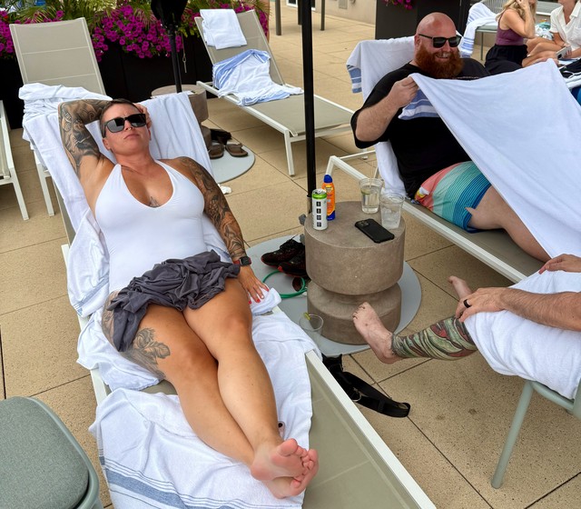Poolside chillin