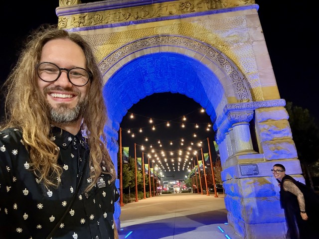 Late night walk back to the hotel