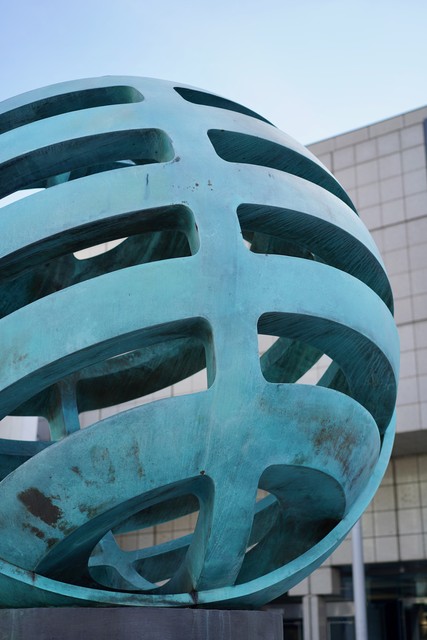 Sculpture outside the convention center