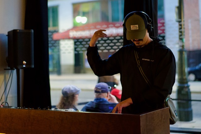 Rocket Doug DJing at Paramita