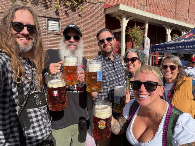 First mugs of Schell's beer