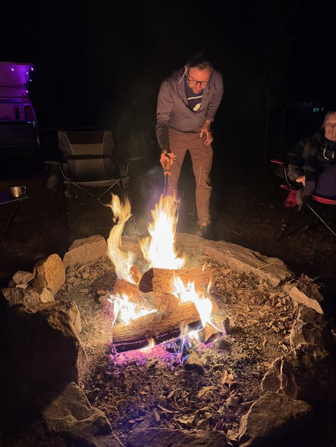 Tendin the fire