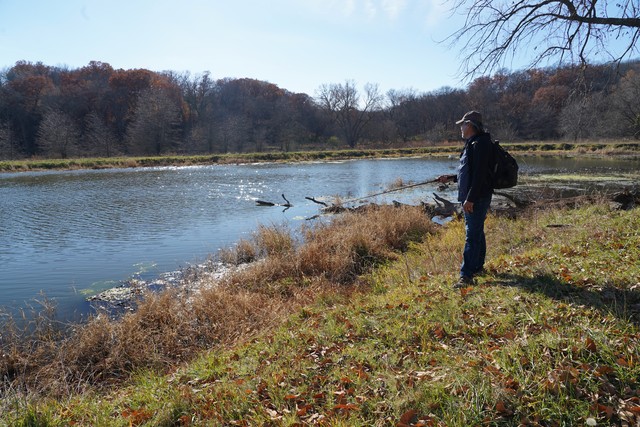 Hikin and fishin with Mathew